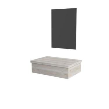 Imagem de Bancada Metrópole 602w 60cm com Espelheira - Compace, Snow