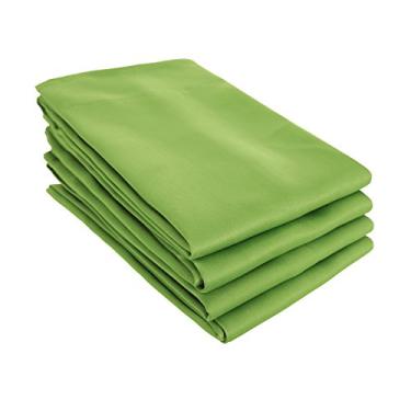 Imagem de Deconovo - Persianas blackout com bolso para varão, cortinas para escurecimento de cômodos, cortinas com isolamento térmico para cozinha, 132 cm L x 213 cm C, verde grama