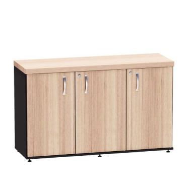 Imagem de Armário Credenza Com 03 Portas PE 40 Pandin 1,20 M Noce Naturale e Pre