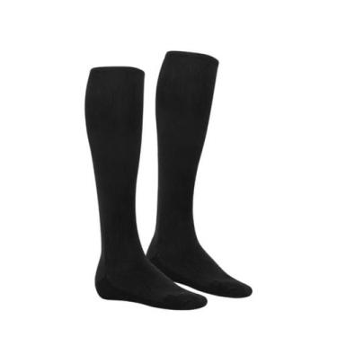 Imagem de 1 Par Meia 3/4 Compressão Masculina Saúde/conforto Selene, Preto