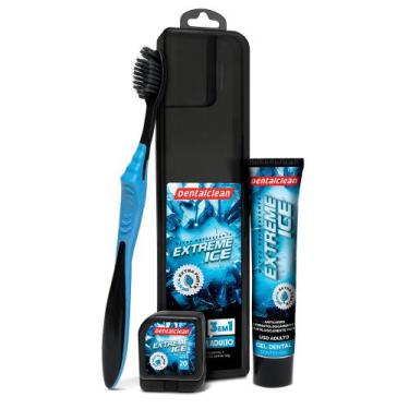 Imagem de Kit Viagem Porta Escova com Escova de Dente Pasta e Fio Dental Extreme