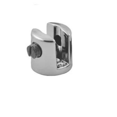 Imagem de 20 Peças Suporte Para Vidro U 10mm Cromado - comercialoliveira