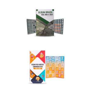 Imagem de 2 Álbuns porta moedas 1994 a 2025 Real, Olímpiadas Rio 2016 - Numismát