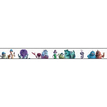 Imagem de York Wallcoverings DS7746BD Walt Disney Kids II Monsters Inc Borda, branco/água/azul/roxo/verdes/preto