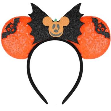 Imagem de FANYITY Minnie Ears, Mickey Lantejoulas Mouse Ears Tiara para Meninos Meninas Mulheres Halloween & Disney Trip