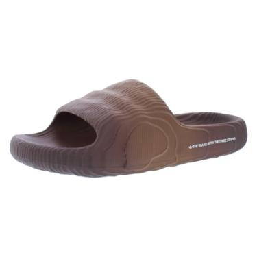 Imagem de adidas Sapatos masculinos Adilette 22 Slide tamanho 13, cor: marrom preamado/marrom sombra/núcleo preto-marrom, Preloved Brown/Shadow Brown/Core Black-Brown, 45