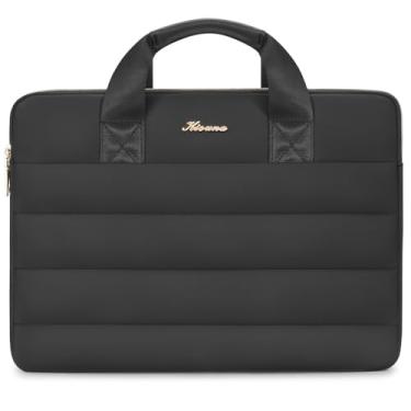 Imagem de KIZUNA Capa para laptop de 13 polegadas para MacBook Air 13 M3 2024/MacBook Pro 14 M3 M2 M1/IdeaPad Flex 5 Gen 8 35.6 cm/35.6 cm Lenovo Yoga 9i 7i/ThinkPad X1 Carbon/14 ThinkPad T14, preta