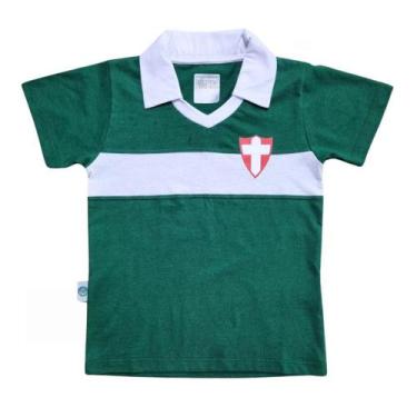 Imagem de Camisa Infantil Palmeiras Savoia Polo Retrô Oficial - Revedor, Tam 12