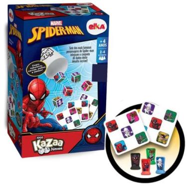 Imagem de Jogo De Dados E Fichas Herói Kazaa Spider-man Elka