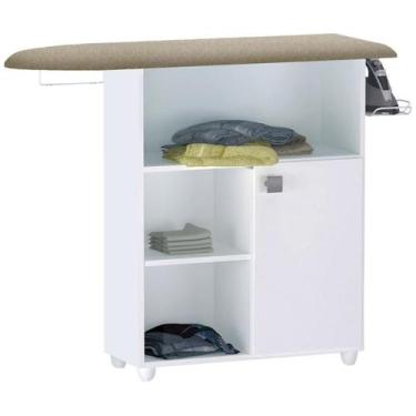 Imagem de Tabua De Passar Roupas 1 Porta Mariana Branco REAJL Moveis, Branco