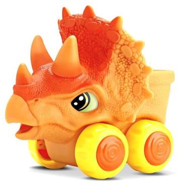 Imagem de Carrinho Réptil Triceratops Roda Livre Brinquedo de Banho para Bebês B