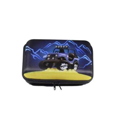 Imagem de Estojo baú e.v.a - Zum Estojos, Carro Azul