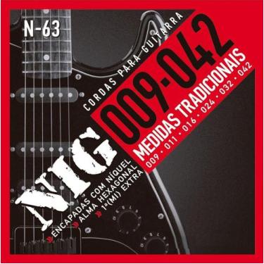 Imagem de Encordoamento p/ guitarra nig (0.09) n-63