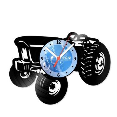 Imagem de Relógio De Parede Disco Vinil Diversos - Trator Antigo - VDI-173 - Mod