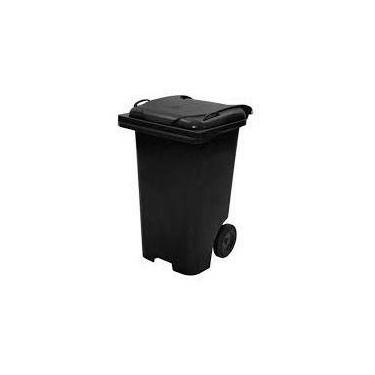 Imagem de Lixeira Contentor Plastica 120 Litros Tipo Gari - JSN, Vermelho