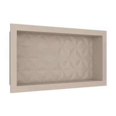 Imagem de Nicho Banheiro 60 x 30 cm Mármore Sintético Texturizado - Efeito 3D - 