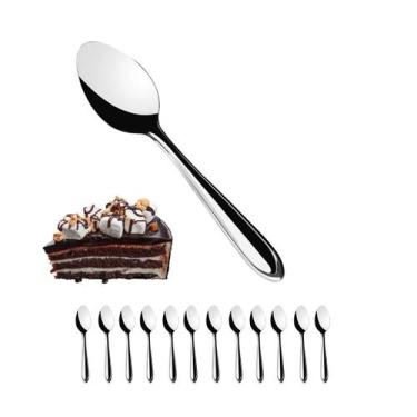 Imagem de KIT 12 Colheres De Sobremesa de Aço Inox 13CM - Rio Tijucas