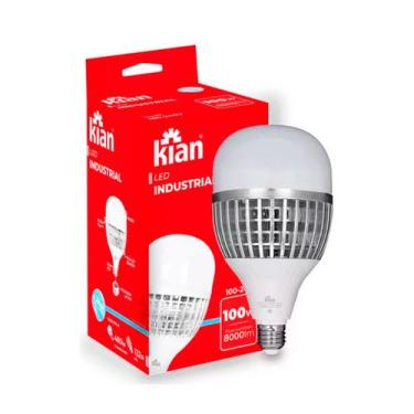 Imagem de Lâmpada Led Bulbo 100w Bivolt 6500k Branca Fria Kian