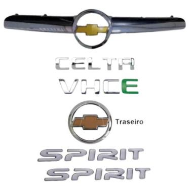 Imagem de Friso da Grade Emblema Laterais Traseiro Celta 2007 a 2011 - Chevrolet