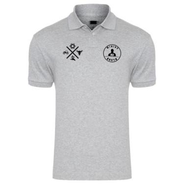 Imagem de Camiseta Mininu Bruto Gola Polo Agro Pecuaria Marca Country, Cinza, G