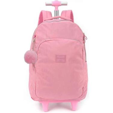 Imagem de MOCHILA COM RODINHAS LUXCEL UP4YOU ROSA MC51610UP Rosa - MAXLOG, M, Ro