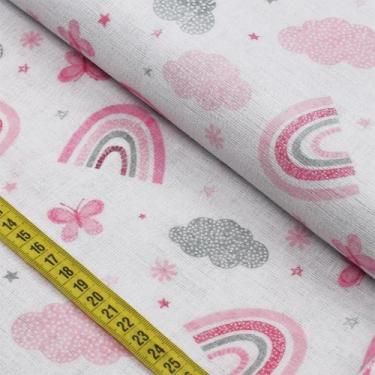 Imagem de Fralda Estampada - Floresta Encantada Rosa (0,70x0,75) - Ibirapuera Te