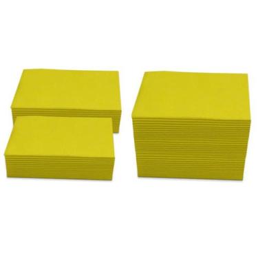 Imagem de Pralim Toalha Absorvente Industrial 29cm X 29cm - 50 Unid - Amarelo - 