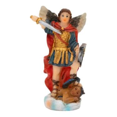 Imagem de Imagem Enfeite Estátua Resina São Miguel Arcanjo - 7.5cm