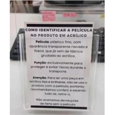 Imagem de Display Porta Folder A4 Acrílico Transparente Papel 2pcs - Reload