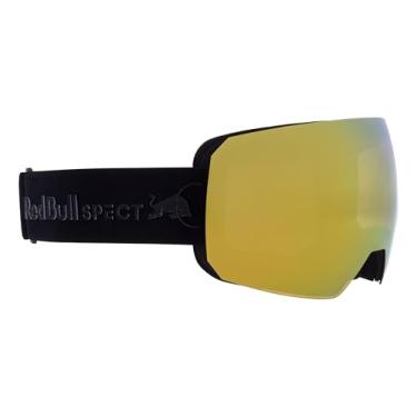 Imagem de Red Bull Spect Eyewear Óculos de esqui masculino Chute 01, preto/marrom com espelho dourado, G