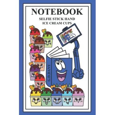 Imagem de NOTEBOOK SELFIE STICK HAND ICE CREAM