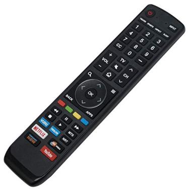 Imagem de Substituição de controle remoto 2 em 1 para Hisense TV H6E H8E 43H6E 49H6E 55H6E 60H6E 65H6E 43H8E 50H8E 55H8E 65H8E 55H8E 55EU6070 55H6080E 55R6000 55R6000E 55R55R55R55R55E 40E 55R6000E