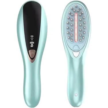 Imagem de Pente de Crescimento de Cabelo a Laser Elétrico Solução de Couro Cabeludo Aplicador Pente de Massagem Portátil com RF EMS Tratamento Infravermelho para anti-perda de cabelo e crescimento de cabelo Elitzia SR-2011B