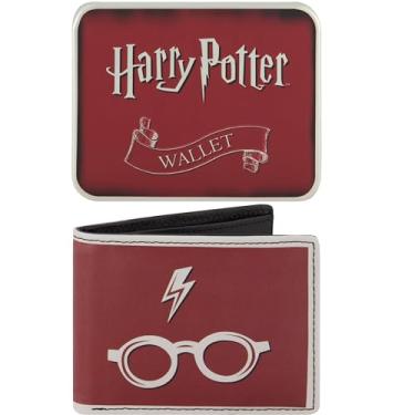 Imagem de Concept One Carteira dobrável Harry Potter, design fino para homens e mulheres, multi, Multi, One Size, Carteira Harry Potter, carteira fina dobrável com estojo decorativo de lata para homens e