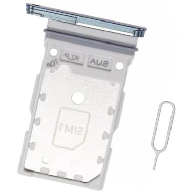 Imagem de HYYHFIX Bandeja de substituição para Galaxy S22 Ultra SIM para Samsung Galaxy S22 Ultra Dual SIM Card Tray com pino de ejeção SM-SM-S908U S908U1 SM-S908B (verde)