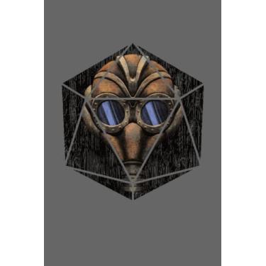 Imagem de Post-Apocalyptic Breathing Mask D20 - Notebook for Nerdy Geeks: DIN A5 (6x9) notebook for roleplaying enthusiasts and pen and paper RPG fans with 120 ... and days of the week for the diary function