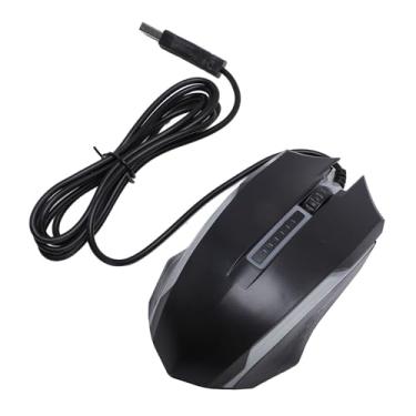 Imagem de Mouse de Computador Com Fio, Mouse Com Fio USB Com Cabo de 4,9 Pés 1200 DPI Sensível e Confortável Aderência RGB Mouse óptico de Computador para Uso na Mão Direita ou Esquerda