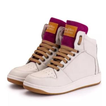 Imagem de Tênis Unissex Botinha Cano Alto Treino E Academia De Couro - Pettinari