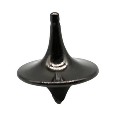 Imagem de Brinquedo Giratório de Mão Antiestresse - Giroscópio de Metal Prateado