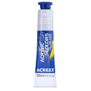 Imagem de Tinta Acrylic Colors Acrilex 20ml 311 Gris Neutro, 311 - GRIS NEUTRO