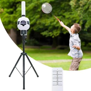 Imagem de Automática Máquina de Saque de Badminton Treinamento de Badminton Máquina de Peteca de Robô Máquina de Alimentação para Treinamento de Ritmo Esportivo