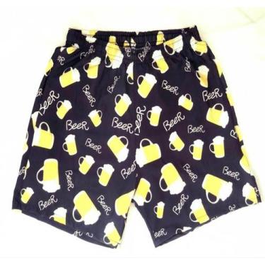 Imagem de Shorts Floral Animais Frutas Verão Tactel Elastano 2 Bolsos - J10, 103