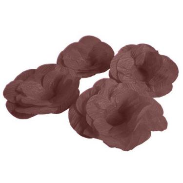 Imagem de 160 Forminhas para Festa Crepon Várias Cores - Fitas e Festas, Marrom 