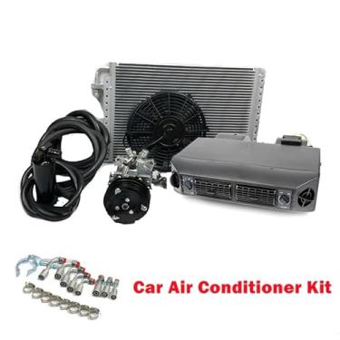 Imagem de Treeligo Underdash 12V automotivo ar condicionado de refrigeração universal ac compressor unidade kit para carro caminhão van RV trator motor