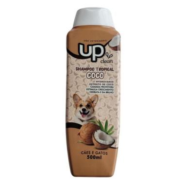 Imagem de Shampoo Tropical Up Clean Cachorro Gato Pet Perfumado, Coco