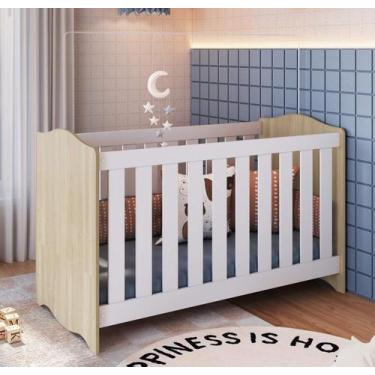 Imagem de Berço Infantil com Colchão Vira Cama ou Sofazinho ENC011 Linha Encanto