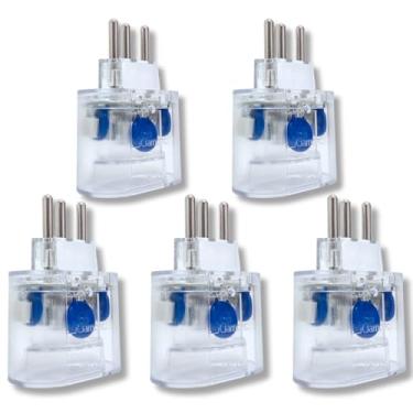 Imagem de Kit 5 Dps Protetor Clamper Contra Surtos Raios e Queda de Energia Pocket 3 Pinos 10a
