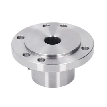 Imagem de MUNEFE Placa frontal de torno, placa frontal de torno de aço de alto manganês, placa frontal de mandril de 6 furos de montagem para modelo K11 80, K72 80 e K12 80 (22mm)