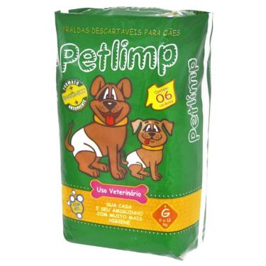 Imagem de Fralda para Cachorro Petlimp 6 a 12Kg - Fralda Descartável Cães