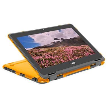 Imagem de mCover Capa compatível apenas com laptop 2019 ~ 2022 11,6 polegadas Dell Chromebook 3100/3110 2 em 1 série educacional (com dobradiça de 360°) (Não serve para nenhum outro modelo Dell) - laranja